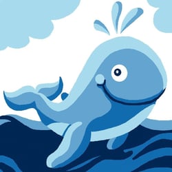 LUC - Kit canevas Soudan La Baleine 25x25 cm