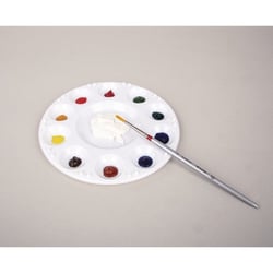 Palette pour mélanger les  couleurs, 10 compartiments, 17,5 cm ø