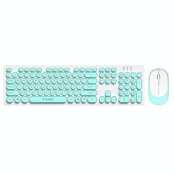 Clavier Et Souris Gaming Sans Fil Sensation Mécanique Compatible Laptops Bleu YONIS