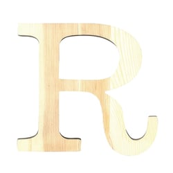 Lettre R - 19 cm - bois - Artemio