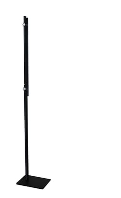 LUMILIGHT Lampadaire LED double bras à éclairage direct noir