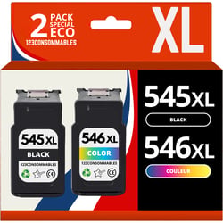 PG545 / CL546 XL - Pack 2 cartouches Canon 545/546 compatibles Pixma MG2450 TS3050 - 123CONSOMMABLES