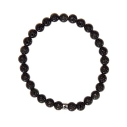 Bracelet Obsidienne Noire Perles rondes 6 mm - Omsaé