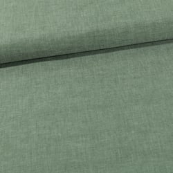 Tissu Chambray Coton uni Vert Olive