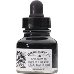Flacon - Encre de Chine - Noir - 30 ml - Winsor et Newton