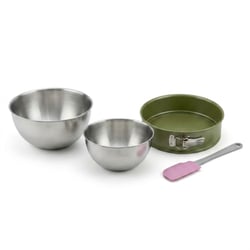 Set pâtisserie avec moule à manqué à charnière 26 cm, 2 bols à mixer et spatule Zenker