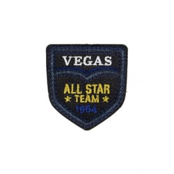 Ecusson thermocollant Equipe Vegas Denim foncé 4,5cm x 5,5cm