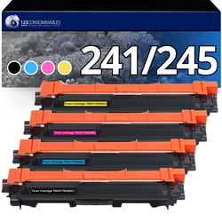 Pack 4 Toners compatible BROTHER TN-241/TN-245 XL - 123CONSOMMABLES