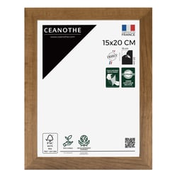 Cadre photo Precious noyer 15x20 cm