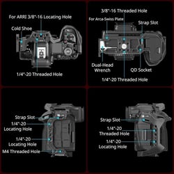 SMALLRIG 4975 Black Mamba Cage for Canon EOS R5 Mark II
