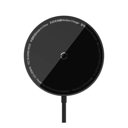 Baseus Chargeurs Sans Fil Qi 15W Édition Simple Mini3 Fixation Magnétique Noir