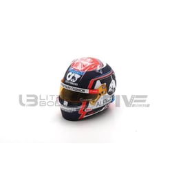 Voiture miniature - SPARK - F1 2023 - Échelle 1/5 - Casque Nick de Vries - Blanc/Noir/Orange