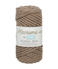 Bobine de fil Macrame Cord 40 - Trimits Marron Foncé
