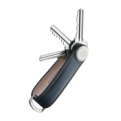 Porte-clés cuir Navy Tan - Orbitkey
