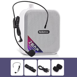Amplificateur Bluetooth Puissant Avec Microphone Sans Fil Pour Son Clair Blanc YONIS