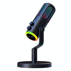 Microphone RGB Lumière Réduction Bruit Pour Streaming Enregistrement Gaming YONIS