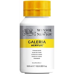 Peinture Acrylique en pot blanc de titane 500ml - Winsor & Newton