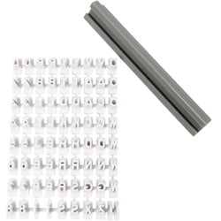 Set de tampons - Alphabet/Chiffre + Réglette