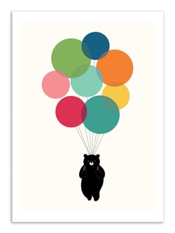 Affiche 50 x 70 cm -  Happy landing  - Andy Westface