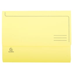 Paquet de 50 chemises poche SUPER 210 - 24,5x32,5cm - Canari - x 3 - Exacompta