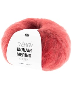 Laissez-vous Envelopper de Luxe : Pelote de Laine FASHION MOHAIR MERINO CHUNKY - Rico Design 04 Rouge