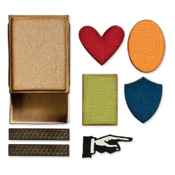 Matrices de découpe - Boîte d'allumettes - 10 dies Thinlits - Tim Holtz - Sizzix