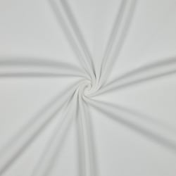 Tissu Jersey Coton côtelé uni Blanc