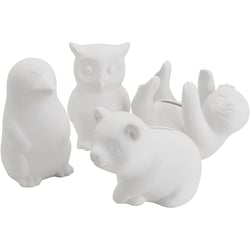 Tirelire, Animaux, dim. 8,5-11 cm, Le contenu peut varier , 4x6 pièces/ 1 Pq.