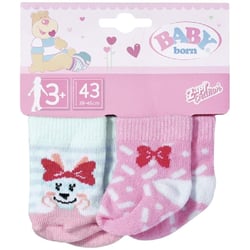 Baby born Set de 2 pairs de chaussettes pour les poupées de 43 cm