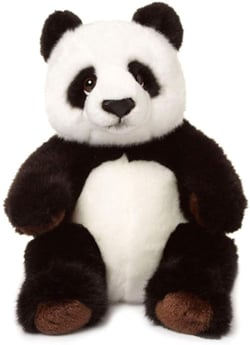 Peluche Panda assis 22 cm - WWF