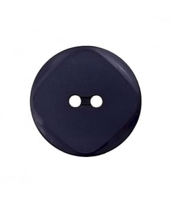 Carte de 2 boutons rebord polyester 2 trous 23mm - Prym Bleu Marine