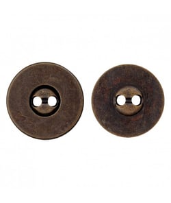 Fermoirs magnétiques ronds 2 trous - Prym Laiton Antique marron