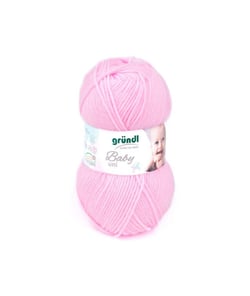 Fil layette à tricoter BABY UNI - Grundl - certifiée Oeko-Tex 07 Rose