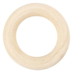 8 Anneaux en bois à décorer Ø 35 mm