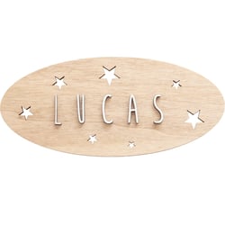 Plaque décorative personnalisable - Etoiles