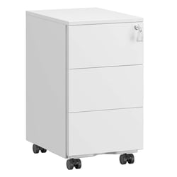 Caisson de bureau mobile verrouillable avec 3 tiroirs 39 x 45 x