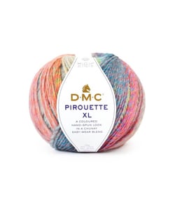 Pelote de laine à tricoter PIROUETTE XL - 200gr - DMC 1101 Multicolore