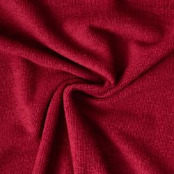 Tissu Micro Eponge Bambou Moélia uni sur fond Bordeaux