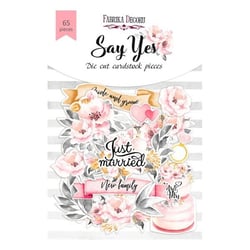 Die cuts formes décoratives scrapbooking Fabrika Décoru 65 pièces SAY YES