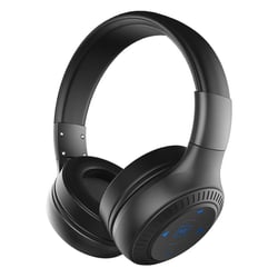 Casque Audio Bluetooth Sans Fil Avec Basse Puissante Et Microphone HD Noir YONIS