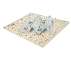 Tapis de Jeu Pliant 200 x 180cm Animaux - Ville - Asalvo - Jaune