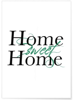 Affiche Home Sweet Home | A3 : 29,7x42cm