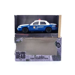 Véhicule miniature de collection - Ford Crown Victoria - 1/32 - White/Blue - The Walking Dead 2001