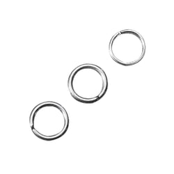 Anneau, 8 mm ø, platine, 1mm, 20 pces