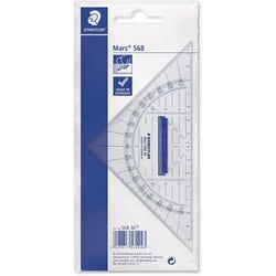 Equerre géométrique 16 cm - Scolaire - Rapporteur intégré - Staedtler