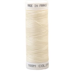 Fil à coudre polyester 100m made in France - ecru 399