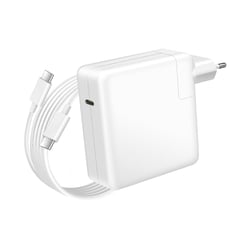 Avizar Chargeur pour MacBook Pro 16'' M1 à M3 Max USB-C 96W + Câble 1,8m Blanc