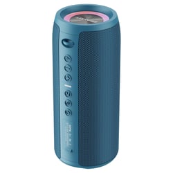 Enceinte Bluetooth Camouflage Avec Basses Puissantes Et Lumières Colorées Bleu YONIS