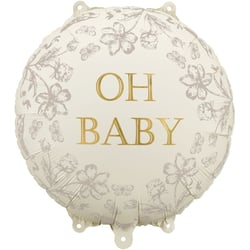 Ballon Aluminium Hélium   Oh Baby   Ø 35 cm