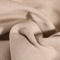 Tissu Toile de coton Lin uni Grande largeur Naturel